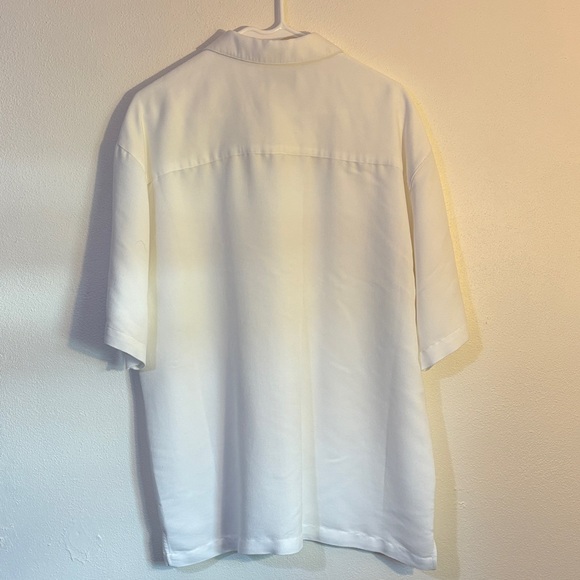 Cubavera white Large Short Sleeve Shirt with Embroidery - Picture 7 of 7